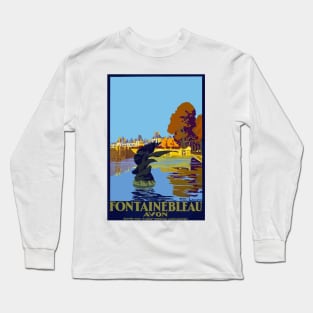 Fontainebleau - Vintage Travel Poster Long Sleeve T-Shirt